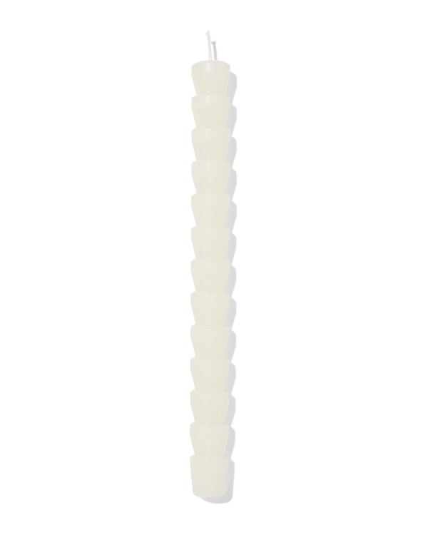 bougie longue ⌀2,2x25cm diabolo ivoire - 13506120 - HEMA