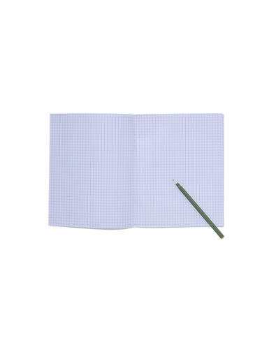 schriften lila A5 geruit 5mm - 3 stuks - 14120212 - HEMA