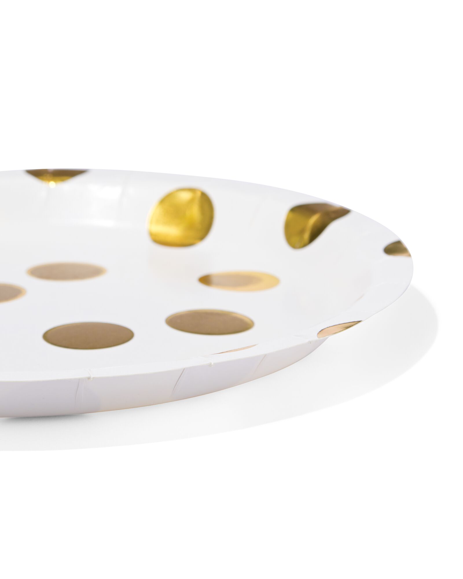 Pappteller &Oslash;22,5 cm Goldpunkte &ndash; 8 St&uuml;ck - 14250259 - HEMA