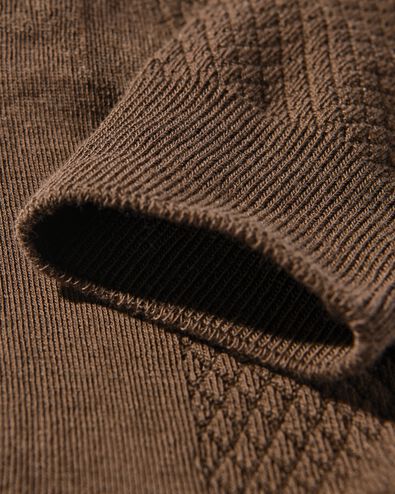herensokken structuur bruin bruin - 4150360BROWN - HEMA