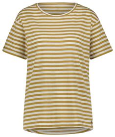 Damen-T-Shirt Zita, Streifen gelb gelb - 1000027542 - HEMA