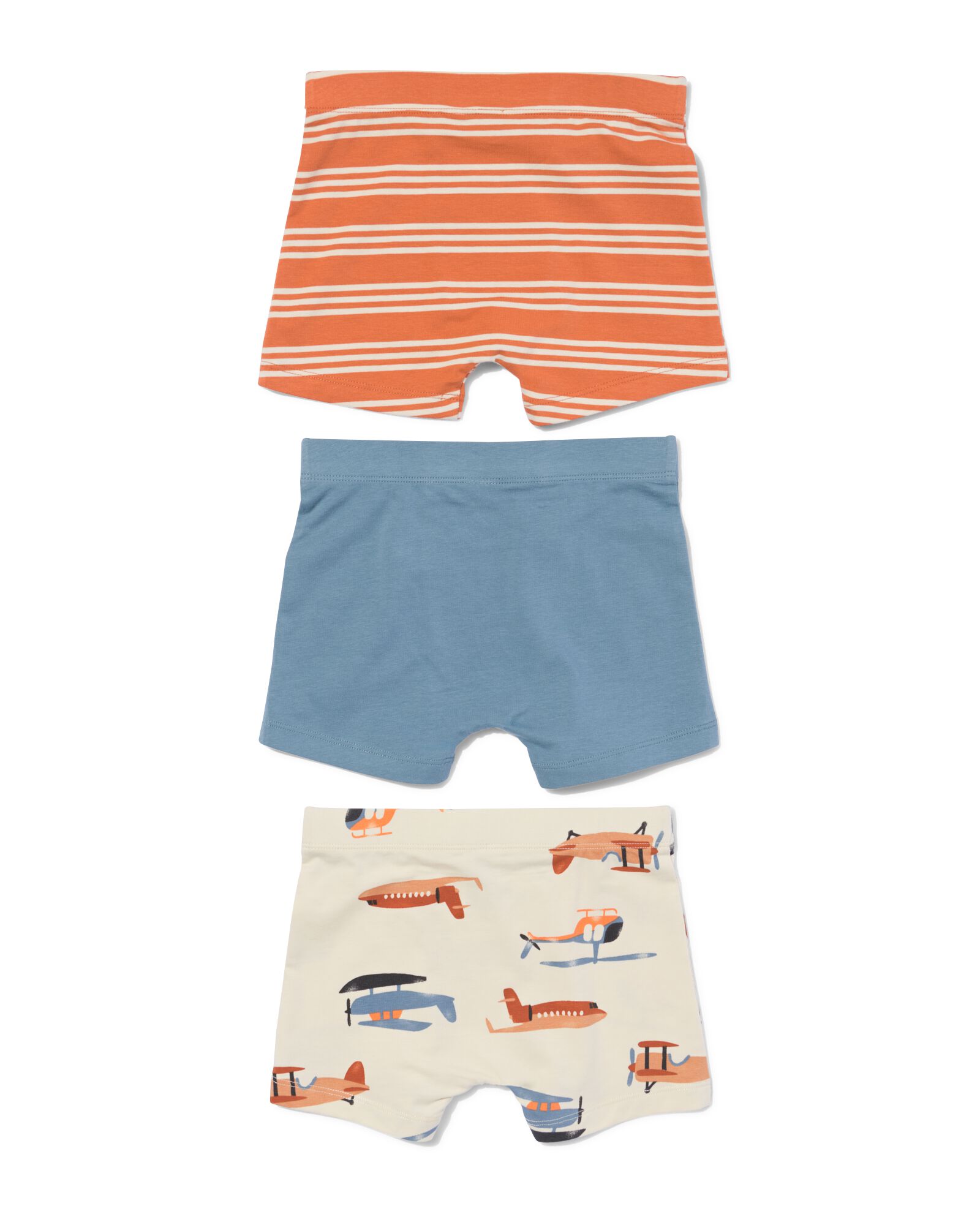 kinderboxers katoen stretch - 3 stuks gebroken wit gebroken wit - 19200160OFFWHITE - HEMA