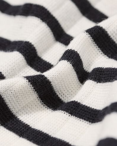 Damen T-Shirt Noel Streifen schwarz schwarz - 36239475BLACK - HEMA