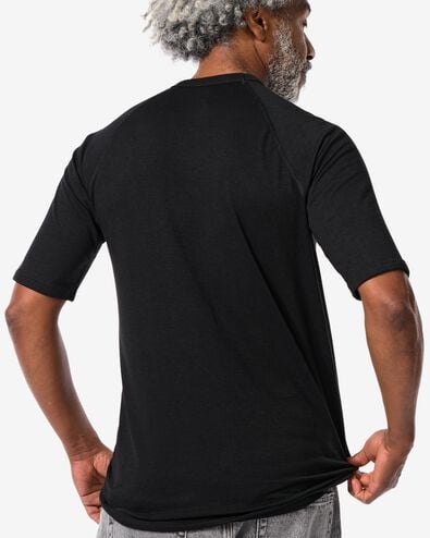 heren thermo t-shirt schwarz schwarz - 1000018852 - HEMA