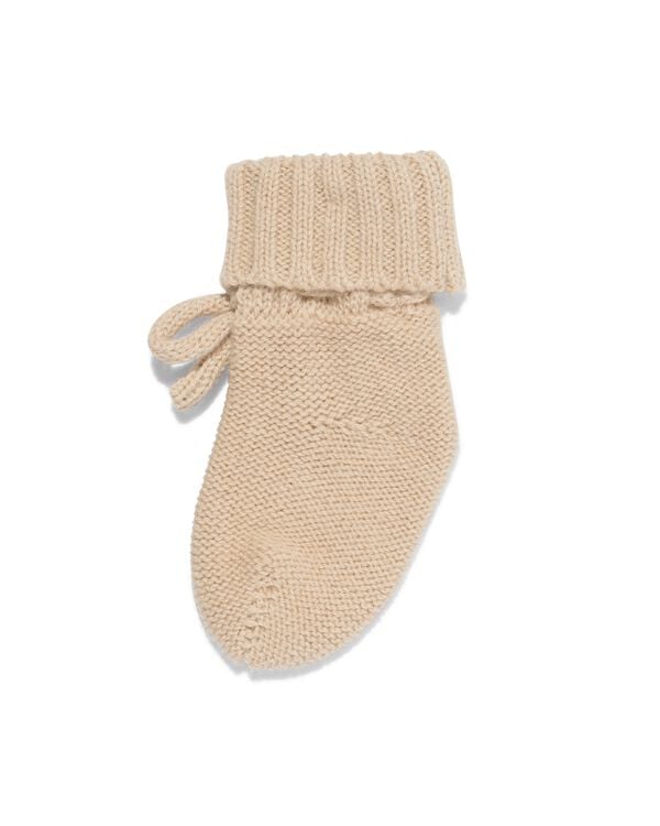 Babysocken, aus Wolle gestrickt beige beige - 4700725BEIGE - HEMA