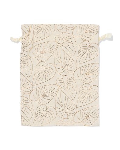 sac cadeau en tissu M feuilles - 14793329 - HEMA