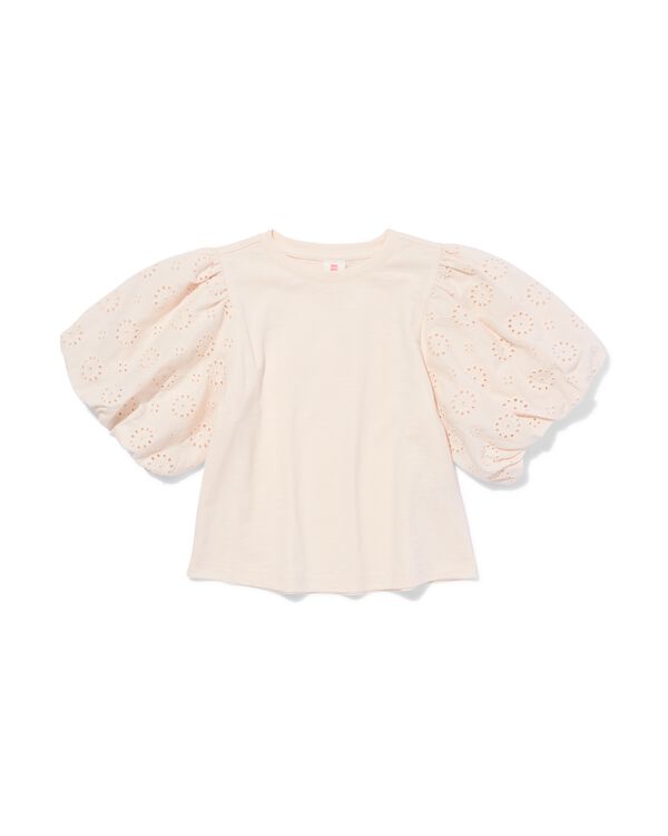 kinder T-shirt geborduurd ecru ecru - 30826104ECRU - HEMA