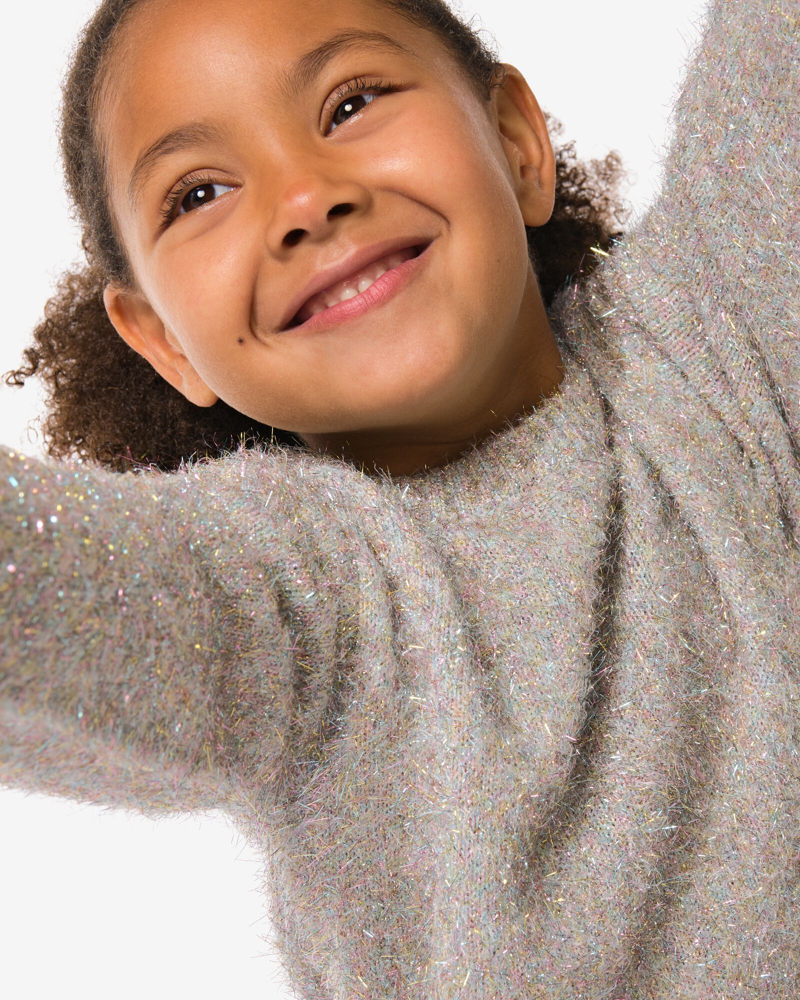 kindertrui glitter zilver - 30834018SILVER - HEMA