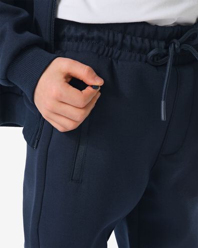 kinderbroek sweatstof donkerblauw donkerblauw - 30704006DARKBLUE - HEMA