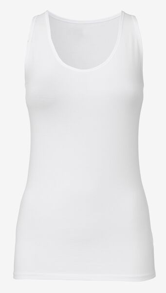 débardeur femme - real lasting cotton blanc - 1000001947 - HEMA