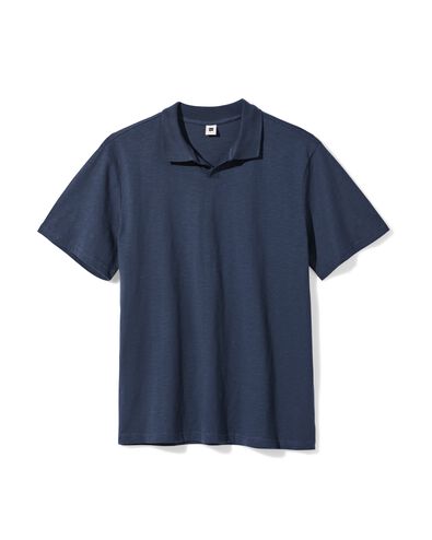 Herrenpolo Jack, Slub dunkelblau dunkelblau - 2179120DARKBLUE - HEMA