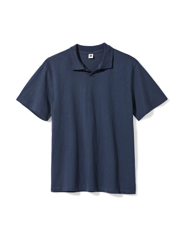 Herrenpolo Jack, Slub dunkelblau dunkelblau - 2179120DARKBLUE - HEMA