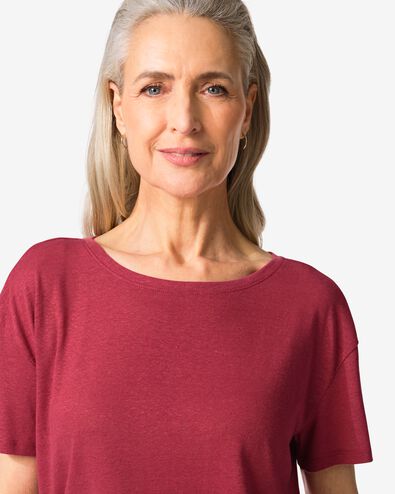 Damen-T-Shirt Evie rot rot - 36210680RED - HEMA