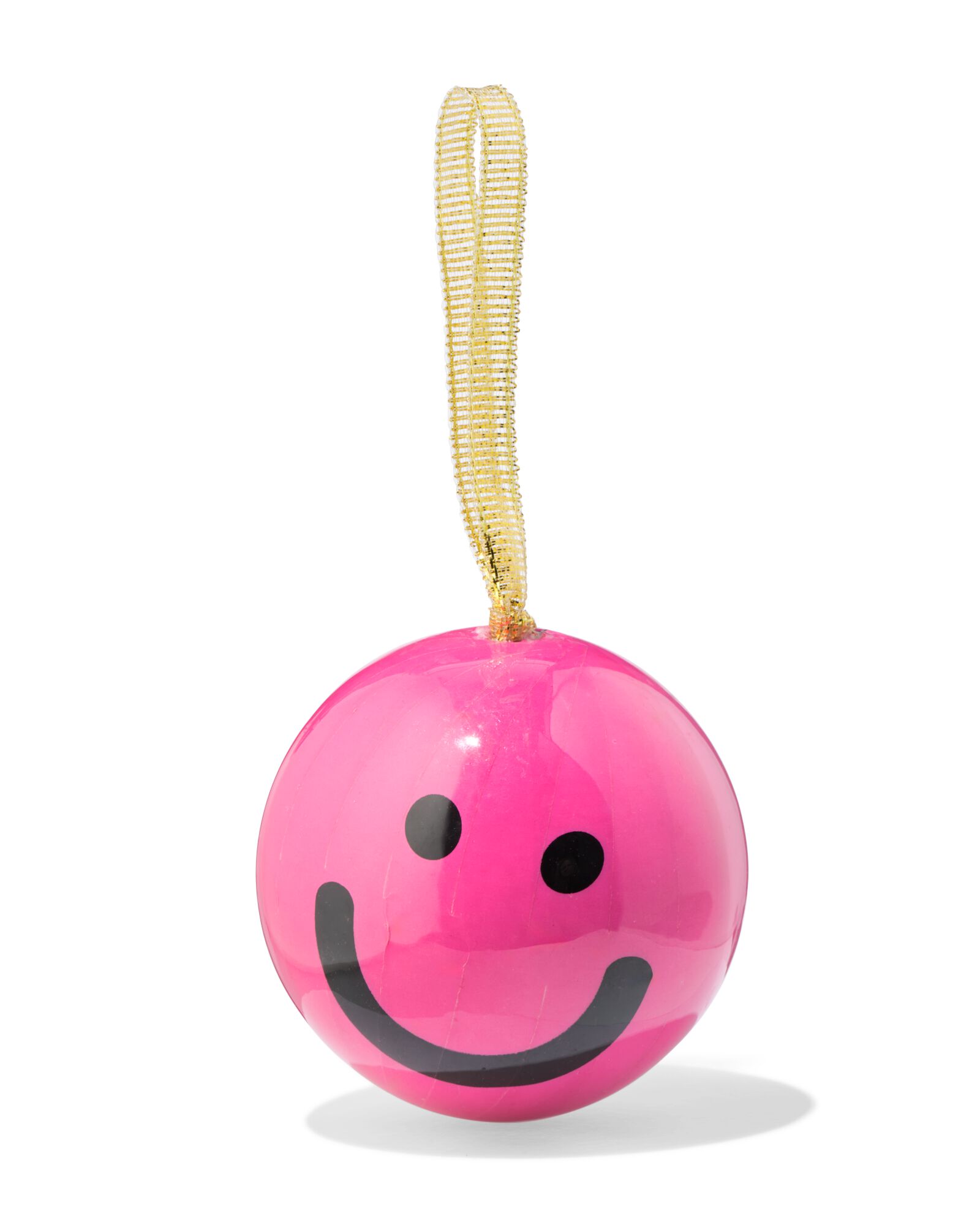 boule de No&euml;l 6 cm papier visage rose - 25101284 - HEMA