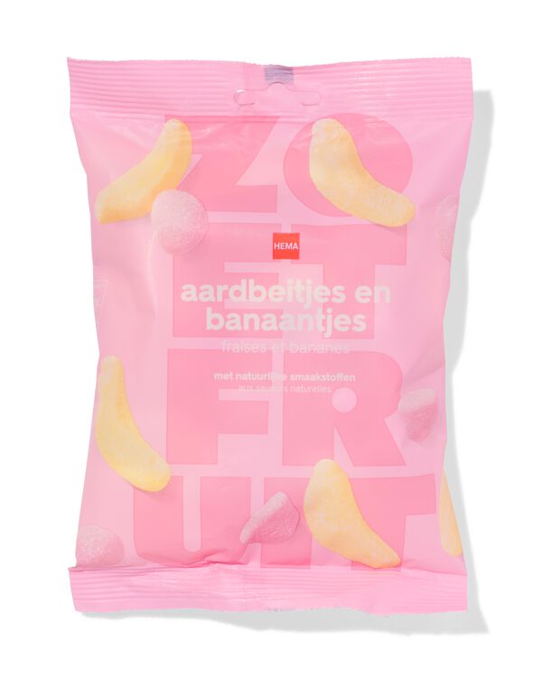 aardbeitjes en banaantjes 200g - 10220077 - HEMA