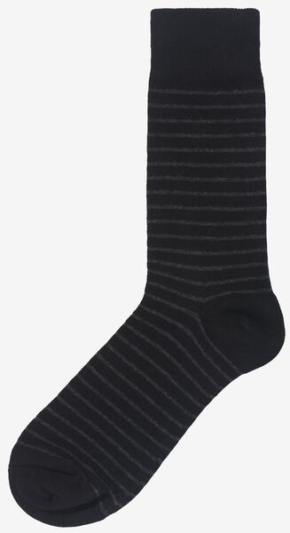 5 paires de chaussettes homme avec coton noir - 1000028310 - HEMA