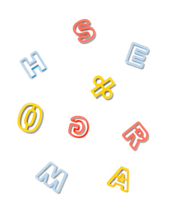 36 emporte-pi&egrave;ces lettres et chiffres - 15930042 - HEMA