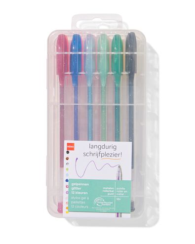 12&nbsp;stylos gel paillet&eacute;s - 14422320 - HEMA