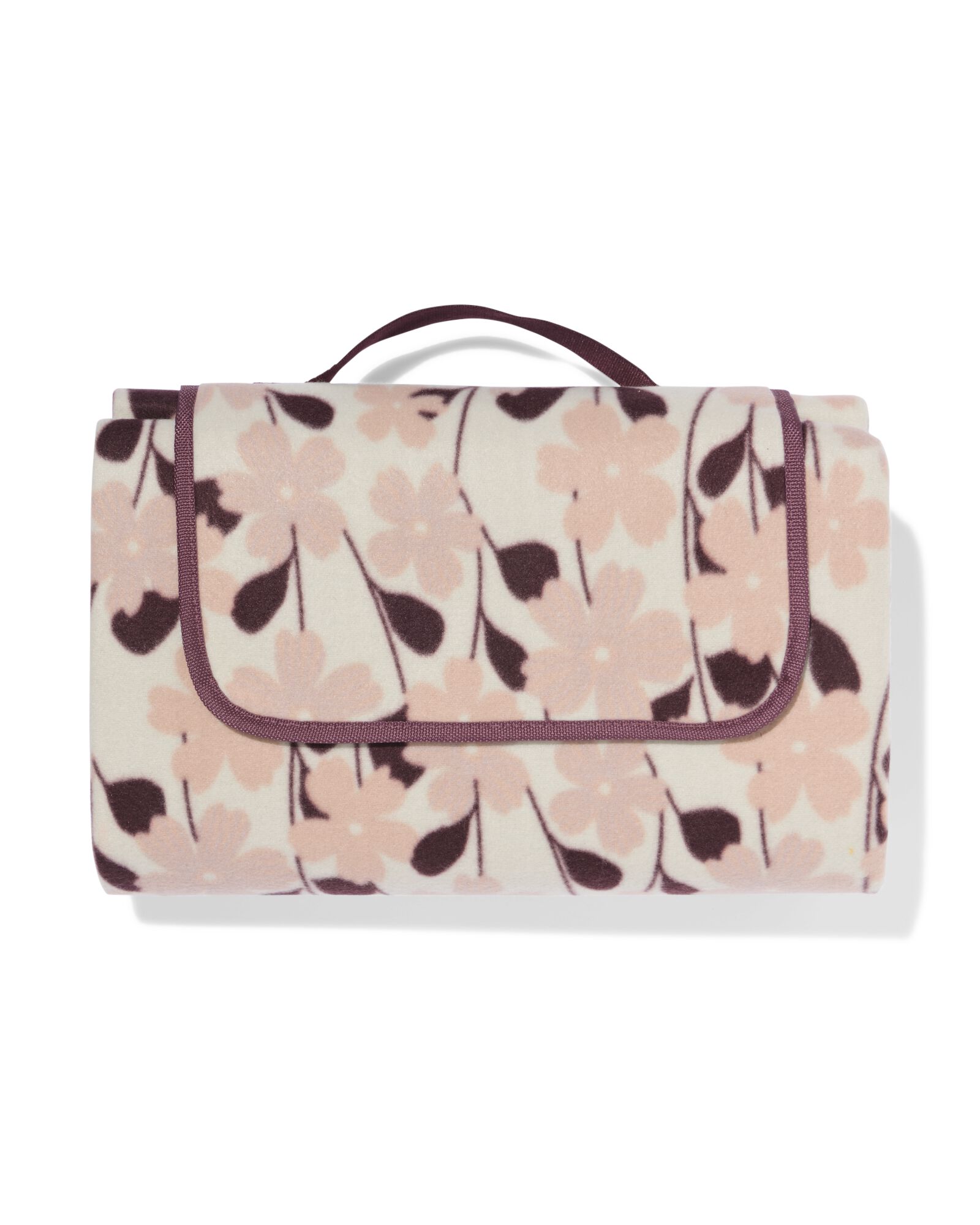 picknickkleed 150x180cm bloemen roze - 41800171 - HEMA
