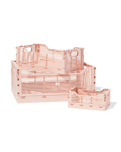 caisse pliable &agrave; lettres recycl&eacute;e S rose rose p&acirc;le S  20 x 30 x 11,5 - 39811071 - HEMA