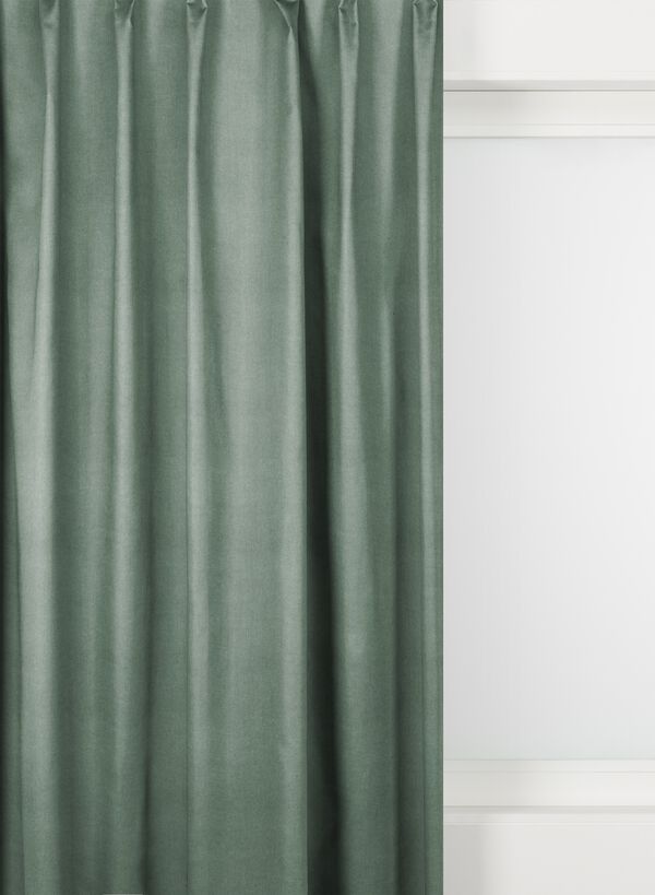 tissu pour rideaux velours vert clair vert clair - 1000022706 - HEMA
