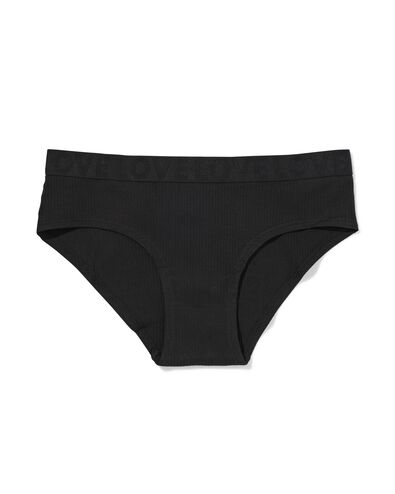 Damen-Hipster, Baumwolle schwarz schwarz - 21950724BLACK - HEMA