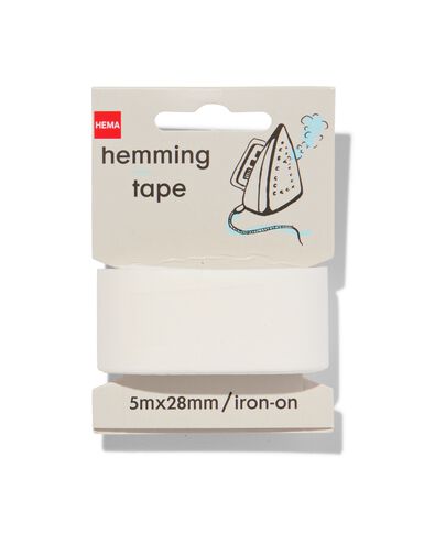 zoomband 5mx28mm wit - 1441022 - HEMA