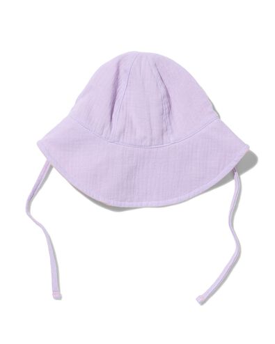 baby zonnehoed mousseline lila - 33250090LILAC - HEMA