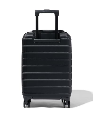valise avec poche frontale ABS 35x25x55 noir - 18630024 - HEMA