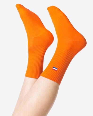 Socken f&uuml;r Erwachsene, Niederl&auml;ndische Flagge orange orange - 4120585ORANGE - HEMA