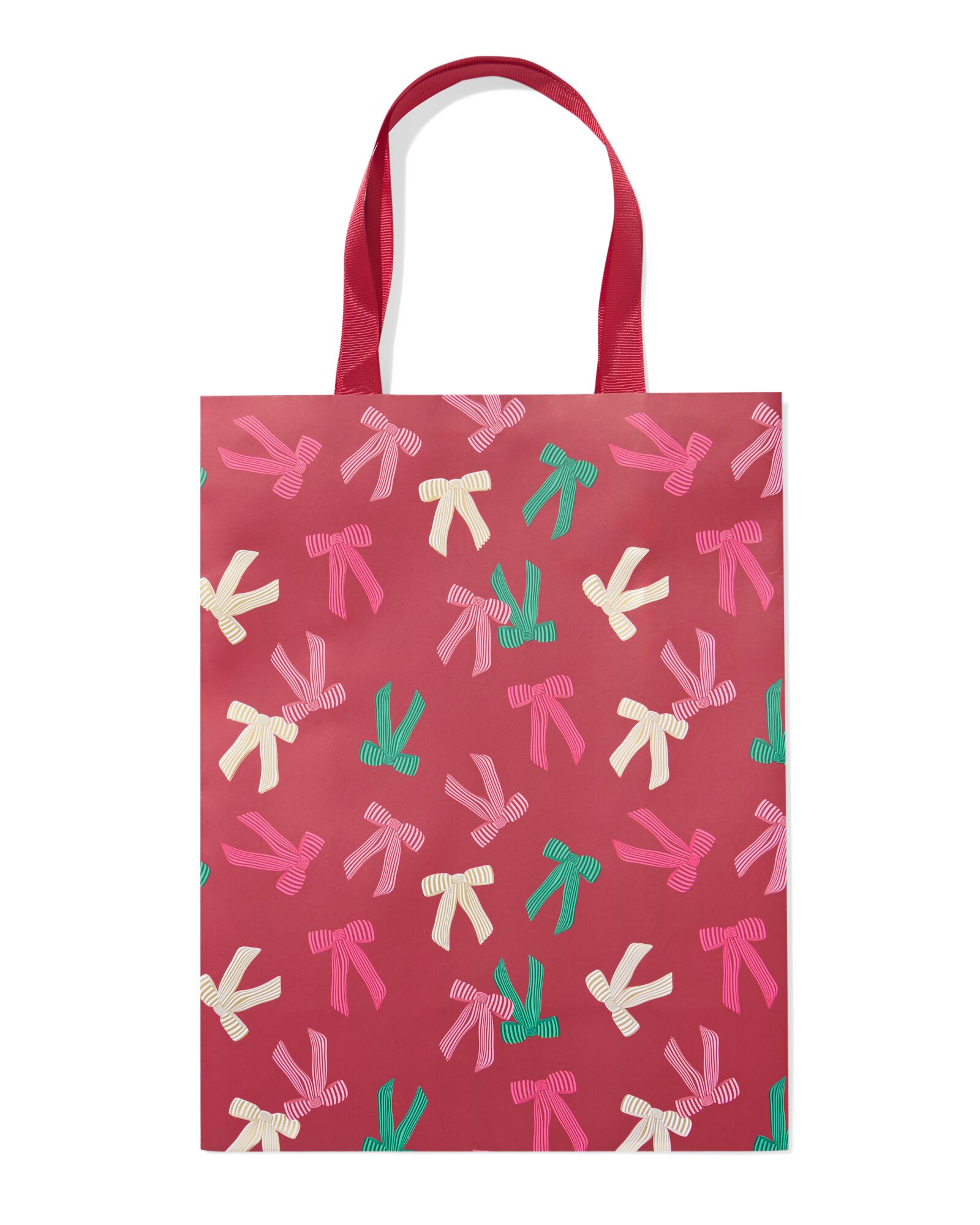 sac cadeau 12x32x25cm nœud - 25700099 - HEMA