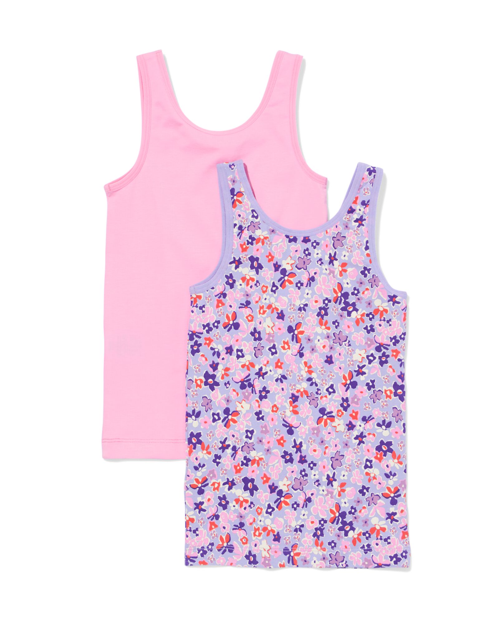 d&eacute;bardeurs coton extensible enfant fleurs - lot de 2 rose rose - 19300440PINK - HEMA