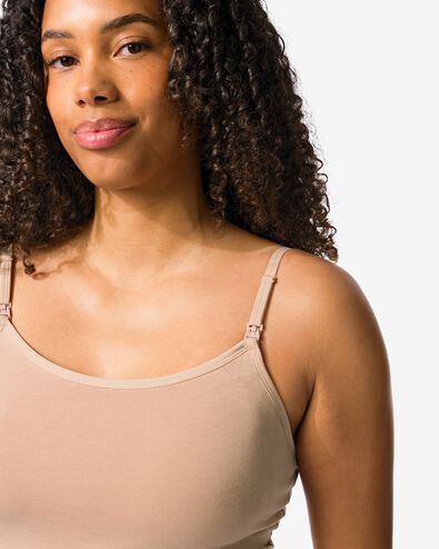 d&eacute;bardeur d'allaitement avec bonnets int&eacute;gr&eacute;s beige beige - 21500693BEIGE - HEMA
