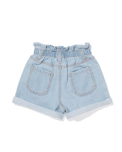 baby paperbag short denim denim denim - 33049850DENIM - HEMA