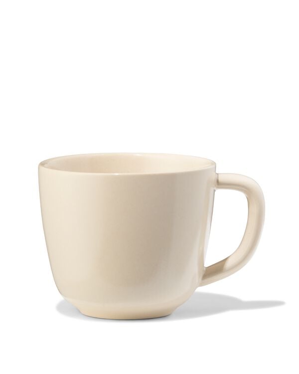 koffiekopje 185ml Puur aardewerk gebroken wit - 80660315 - HEMA
