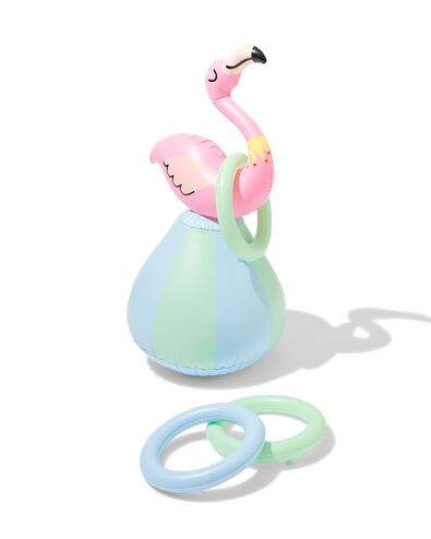 Aufblasbares Ringwurfspiel Flamingo - 15800083 - HEMA