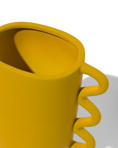 Vase mit Henkeln, Keramik, Ø 23 cm, gelb - 13323021 - HEMA