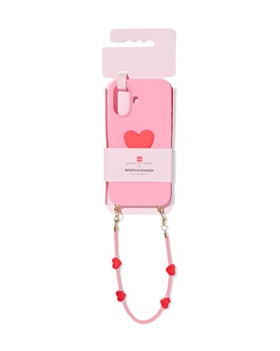 coque avec cordon iPhone 16 - 60102008 - HEMA