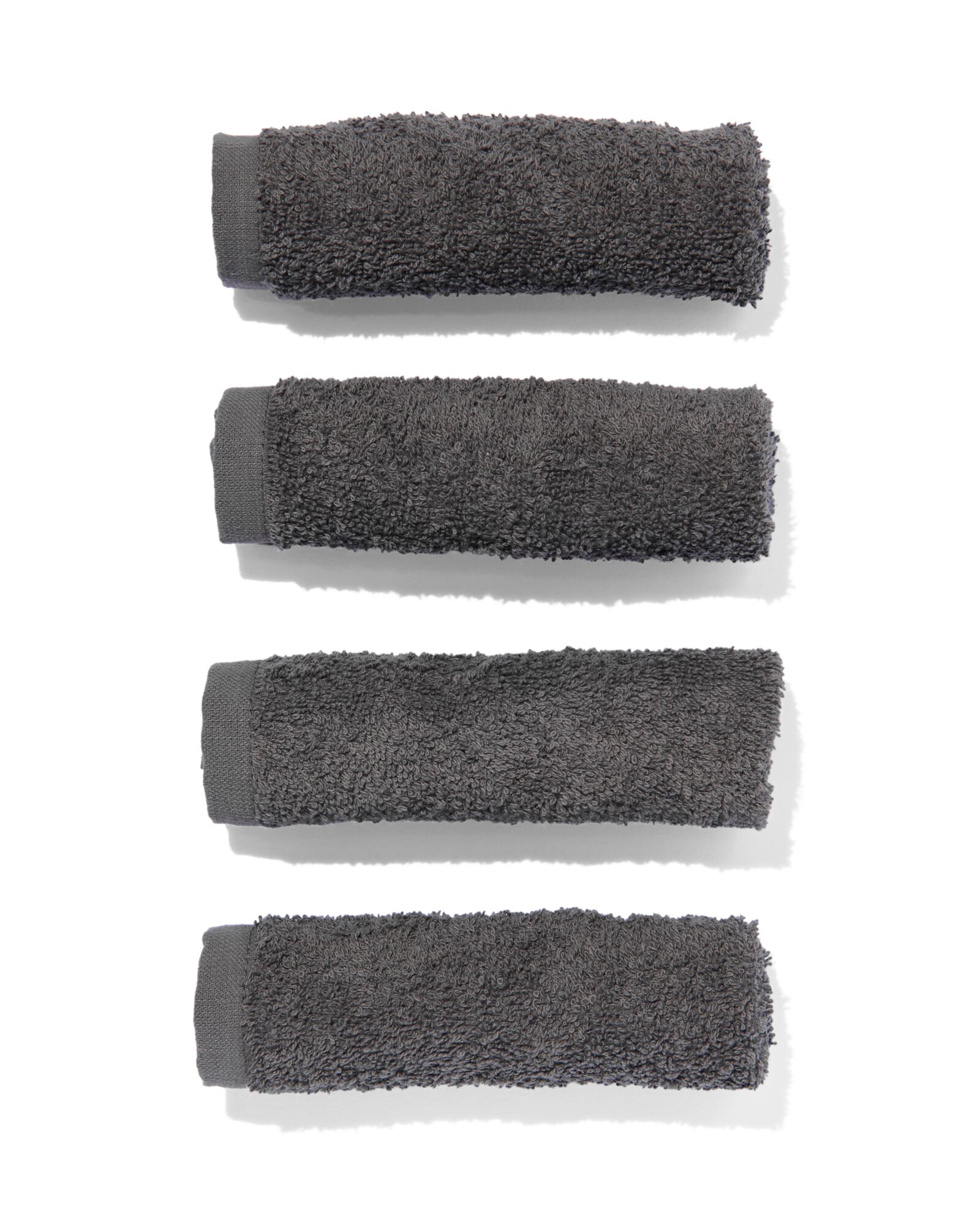 4er-Pack Gesichtst&uuml;cher, 30 x 30 cm, schwere Qualit&auml;t, grau - 5210074 - HEMA