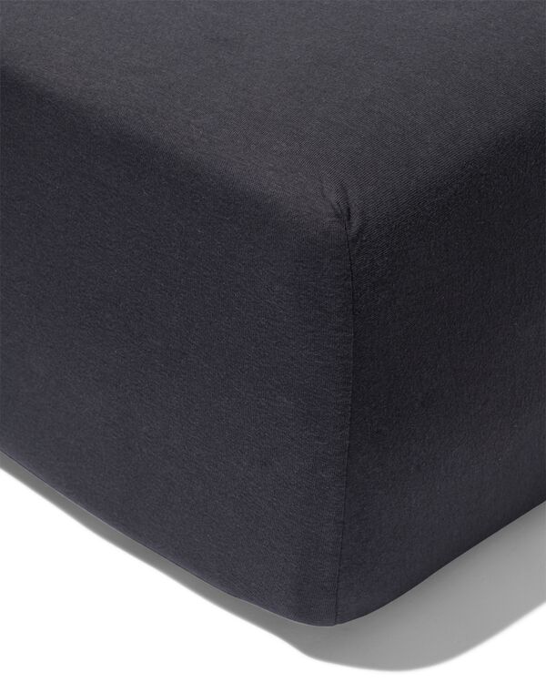 drap-housse boxspring 180x200/220cm jersey gris fonc&eacute; - 5180066 - HEMA