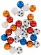 kerstballen plastic voetbal - 44 stuks - 25290208 - HEMA
