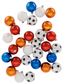 44 boules de Noël en plastique - football - 25290208 - HEMA