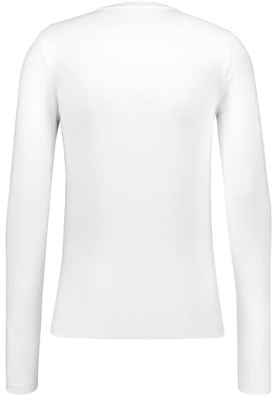 t-shirt homme slim fit blanc L - 34276885 - HEMA
