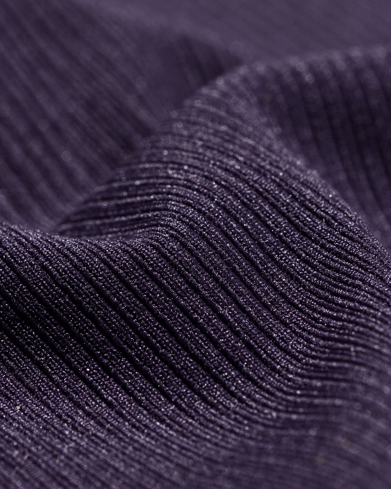 string femme taille haute microfibre c&ocirc;tel&eacute; confort ultime violet fonc&eacute; - 19631424DARKPURPLE - HEMA