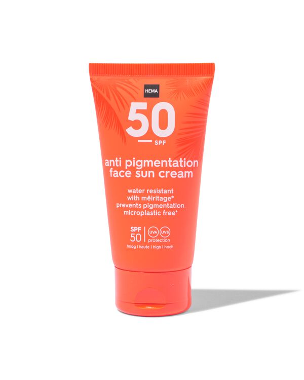 zonne gezichtscrème anti-pigment SPF50 50ml - 11620023 - HEMA
