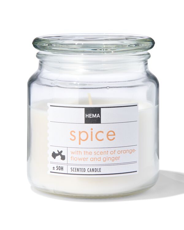 geurkaars in glazen pot &Oslash;10x11 spice - 13502520 - HEMA