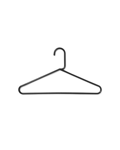 6 cintres en plastique noir - 39811020 - HEMA