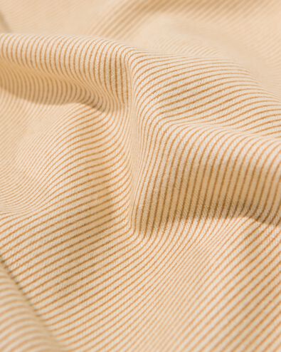 housse de couette 140x200/220cm flanelle à rayures beige - 5700207 - HEMA