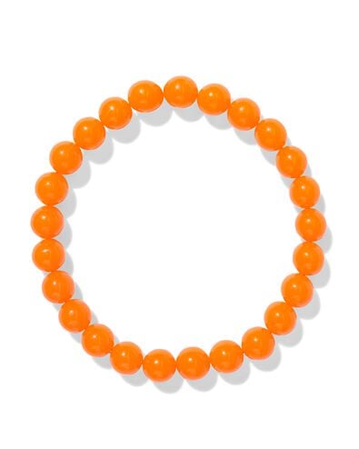 collier de perles orange - 60800296 - HEMA