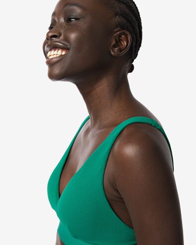 haut de bikini triangle femme vert - 22351590GREEN - HEMA